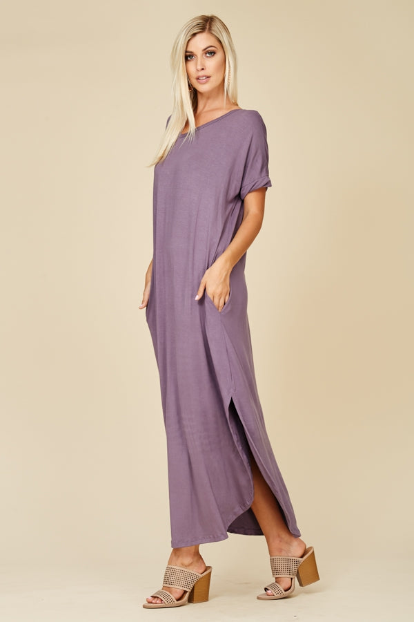 Painted Purple Maxi Dress