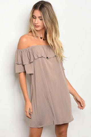 Love on Taupe Dress