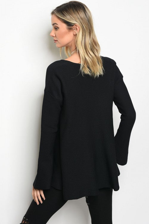 Bell of the Ball Sweater in Black