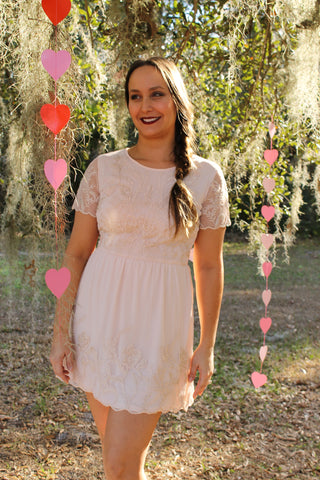 Love on Taupe Dress